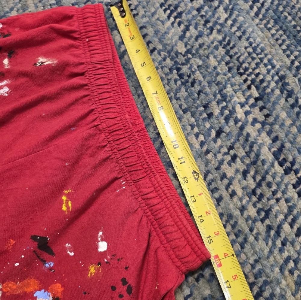 Gallery Dept Red Splatter Paint Insomnia Shorts - Picture 6 of 6